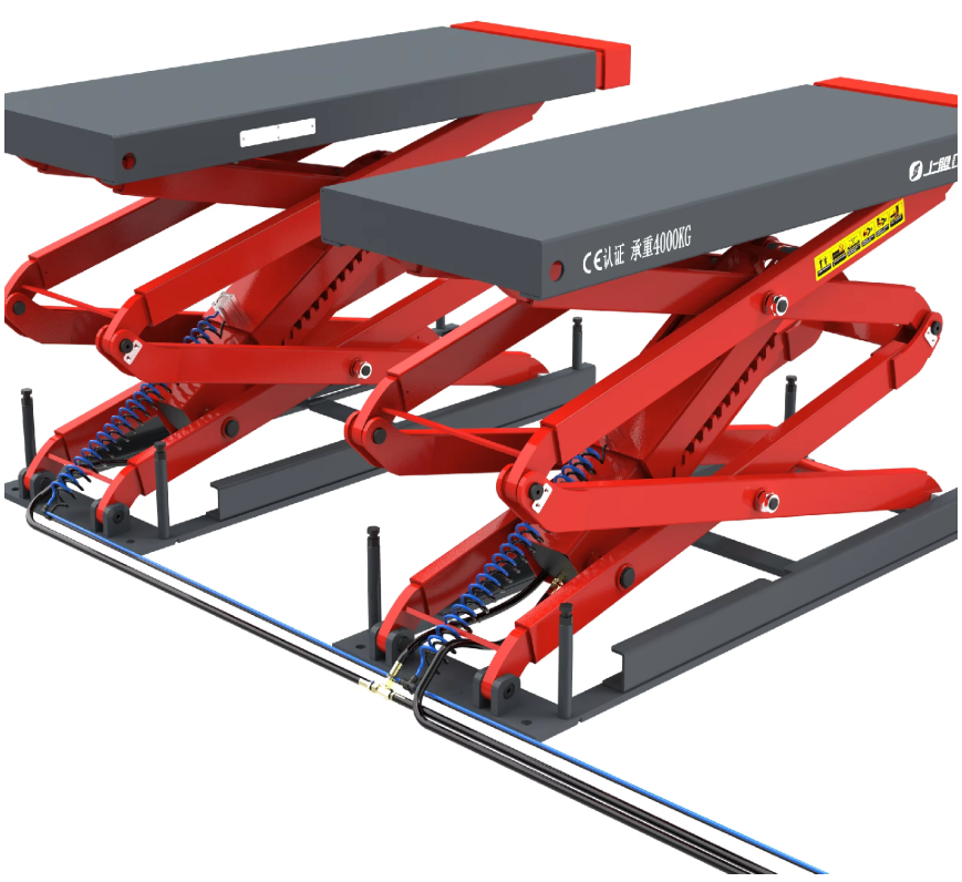BN-XJ001X Underground Car Lift Shears with Double Pull-Out Feature for Garage Use